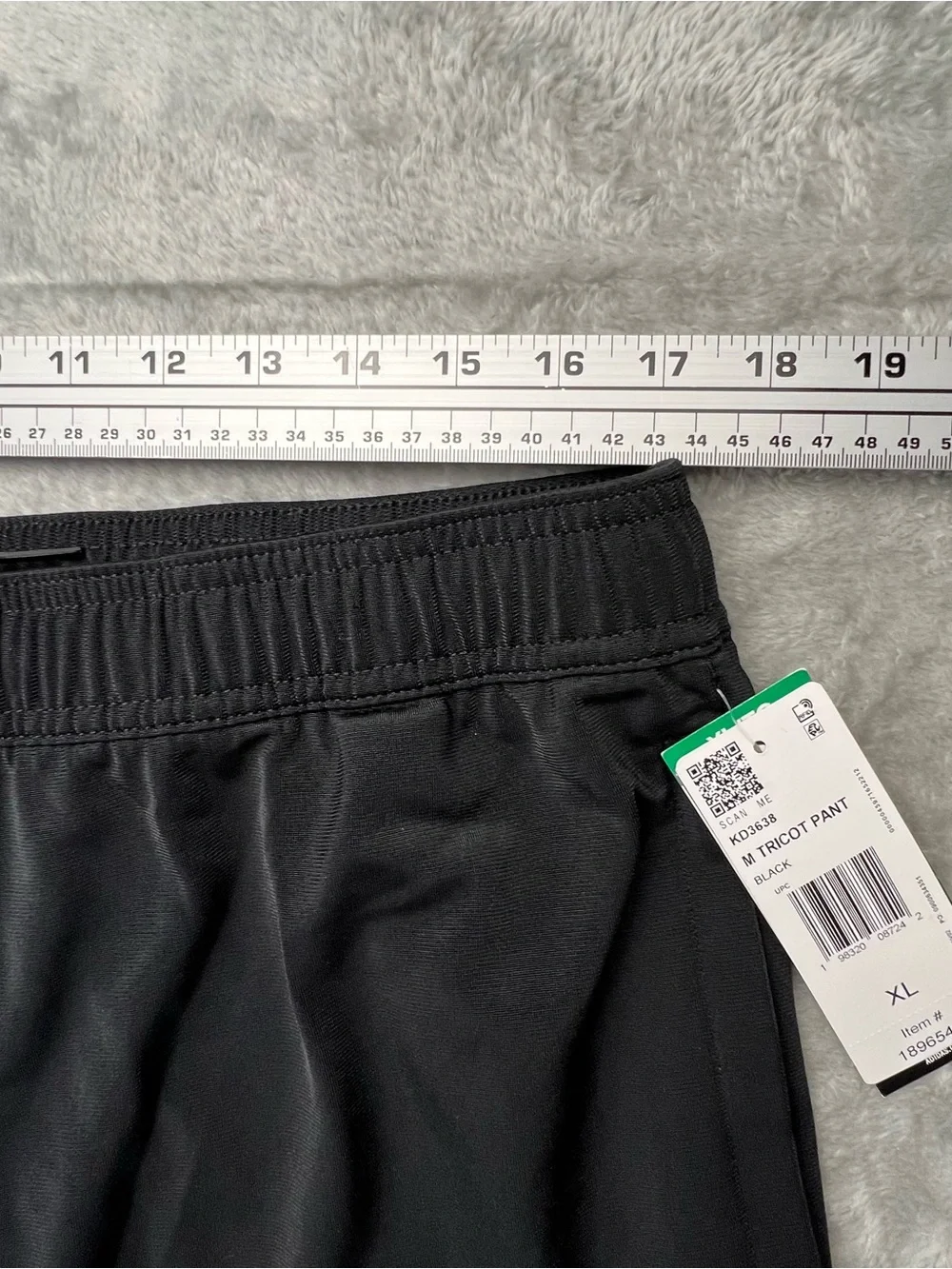 adidas Lightweight Tricot Track Pants Mens Size XL Black Tapered Leg KD3638 NWT